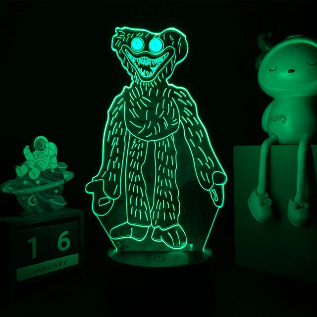 Huggy Wuggy LED-Lampe mit 3D Effekt