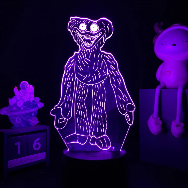 Huggy Wuggy LED-Lampe mit 3D Effekt