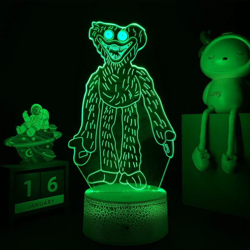 Huggy Wuggy LED-Lampe mit 3D Effekt