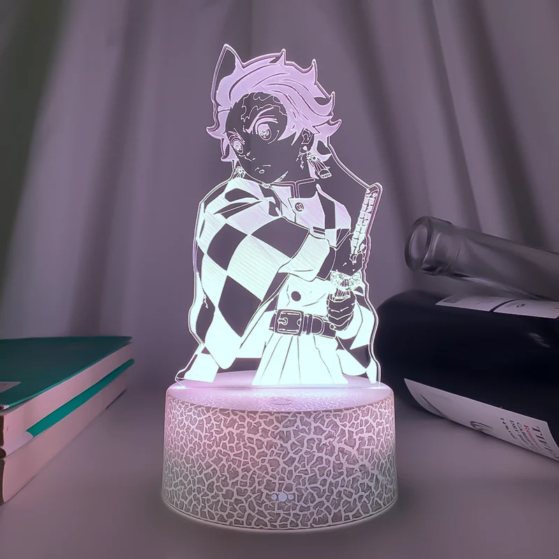 Kimetsu No Yaiba Tanjiro Kamado Nacht Licht mit Demon Slayer Motiv