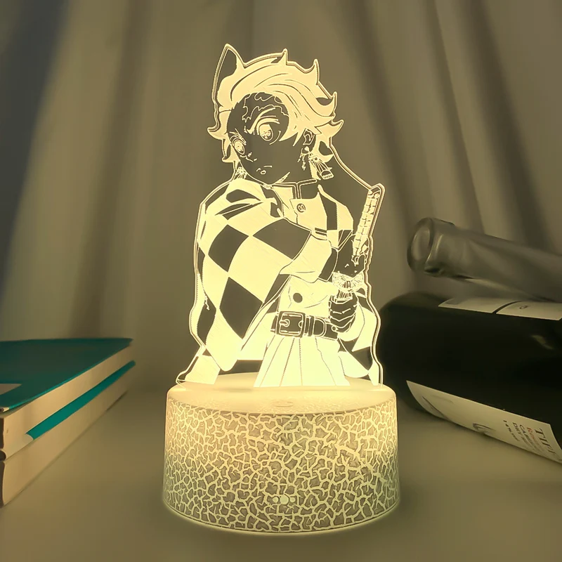 Kimetsu No Yaiba Tanjiro Kamado Nacht Licht mit Demon Slayer Motiv