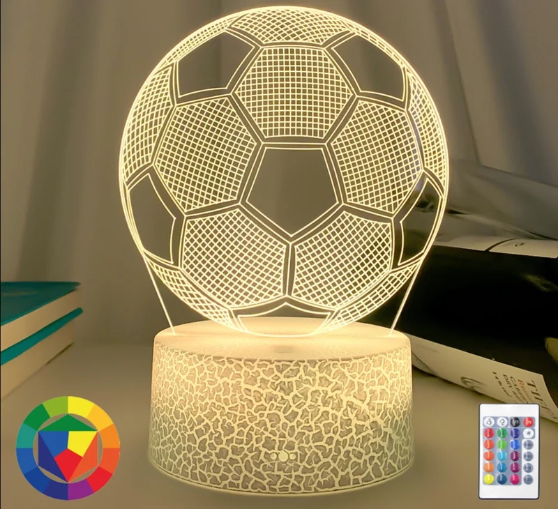 Fußball LED-Lampe Nachtlicht