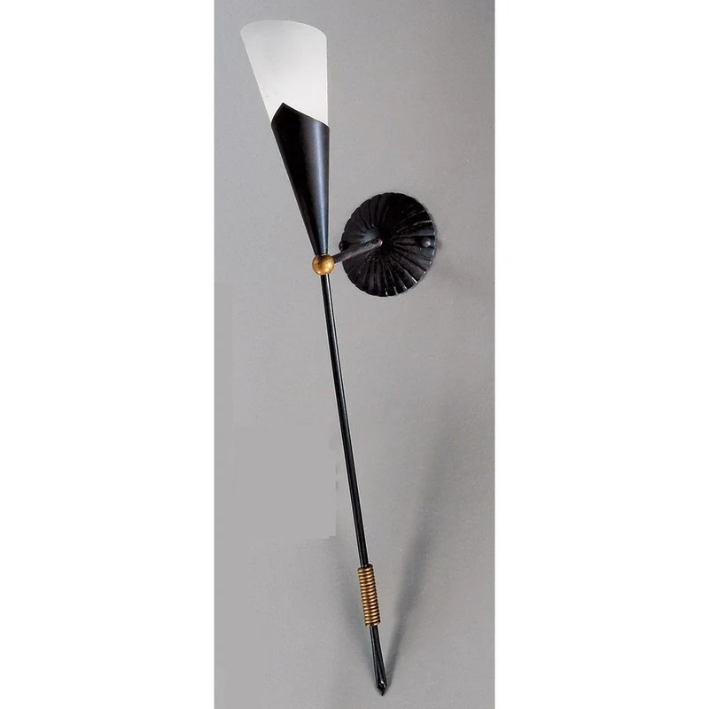 Fackel rost-antik - Gold 83cm