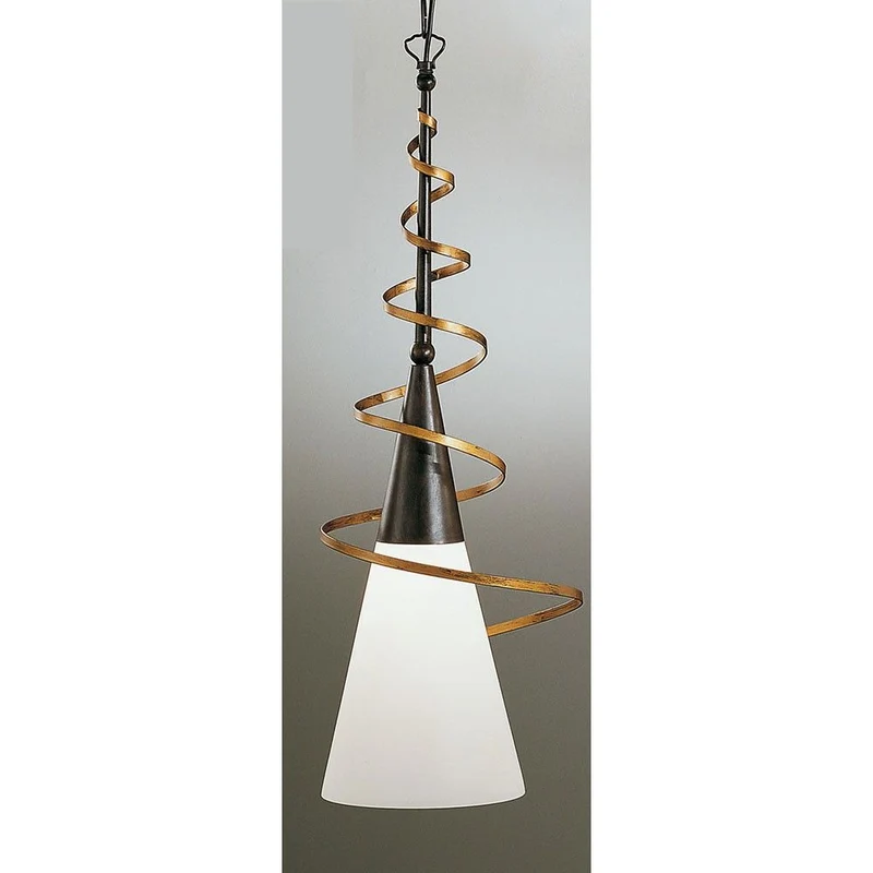 Fackel Spirale Pendel rost-antik Ø 27cm