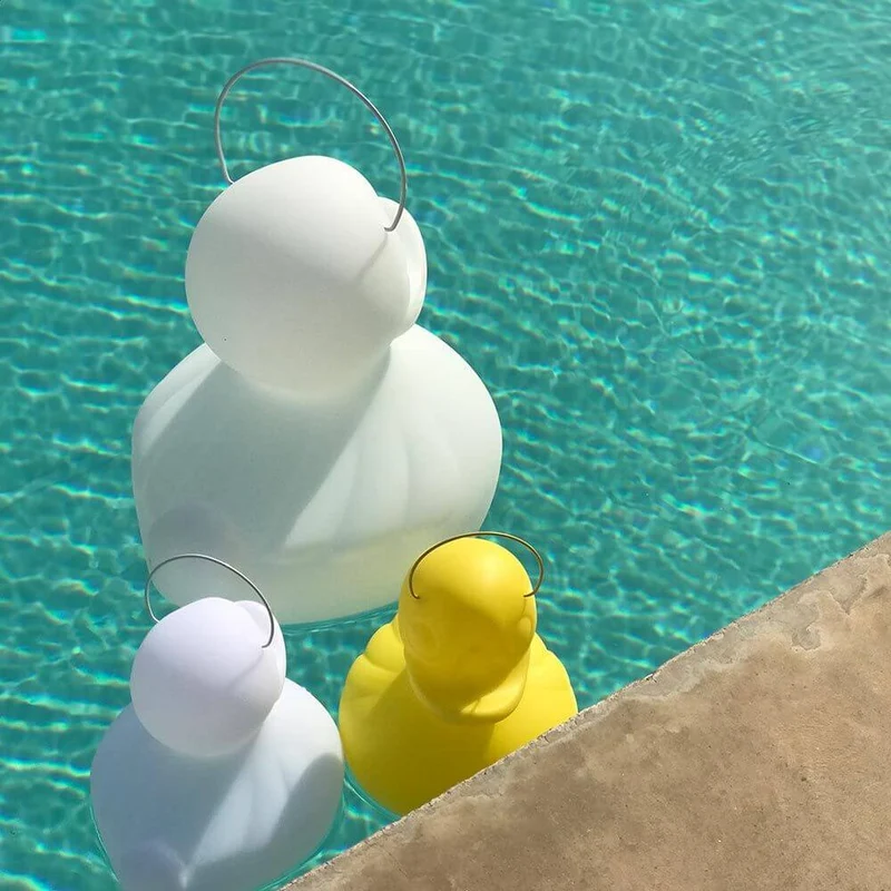 Schwimmfähige Akku-LED-Leuchte Duck-Duck S Gelb