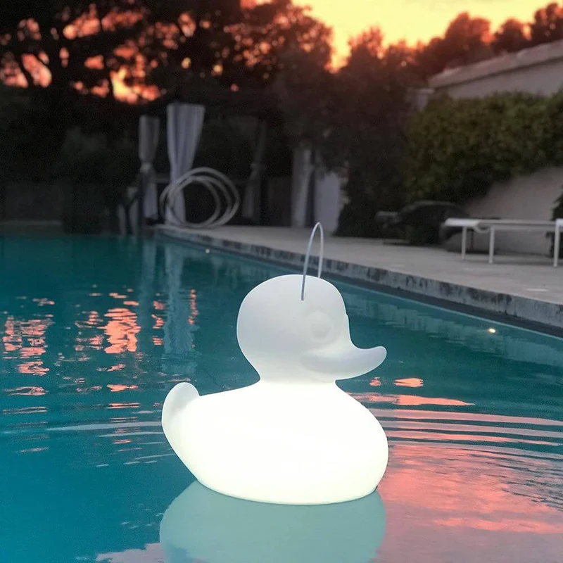 Schwimmfähige Akku-LED-Leuchte Duck-Duck S Gelb