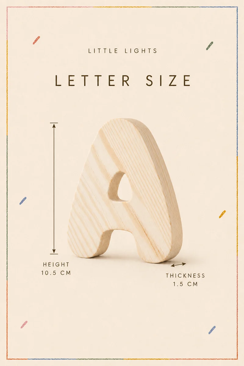 Wooden Bubble Letters | Create Your Own Name