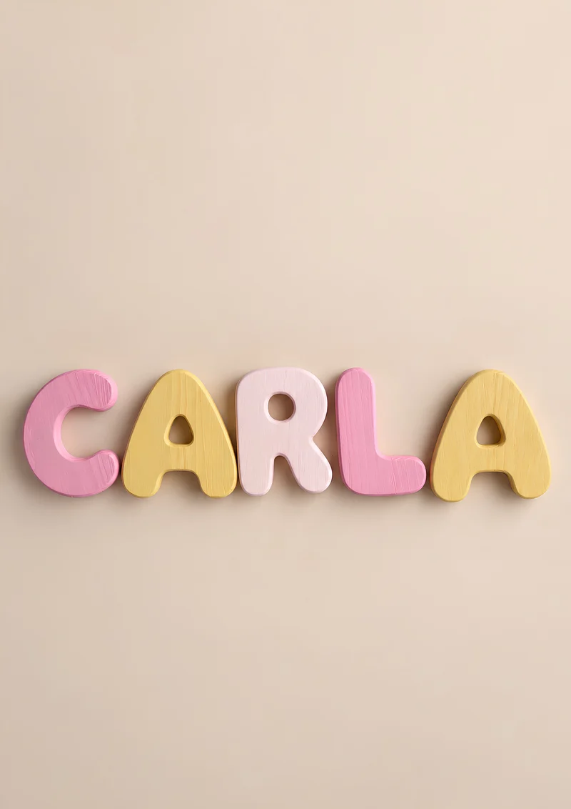 Wooden Bubble Letters | Create Your Own Name