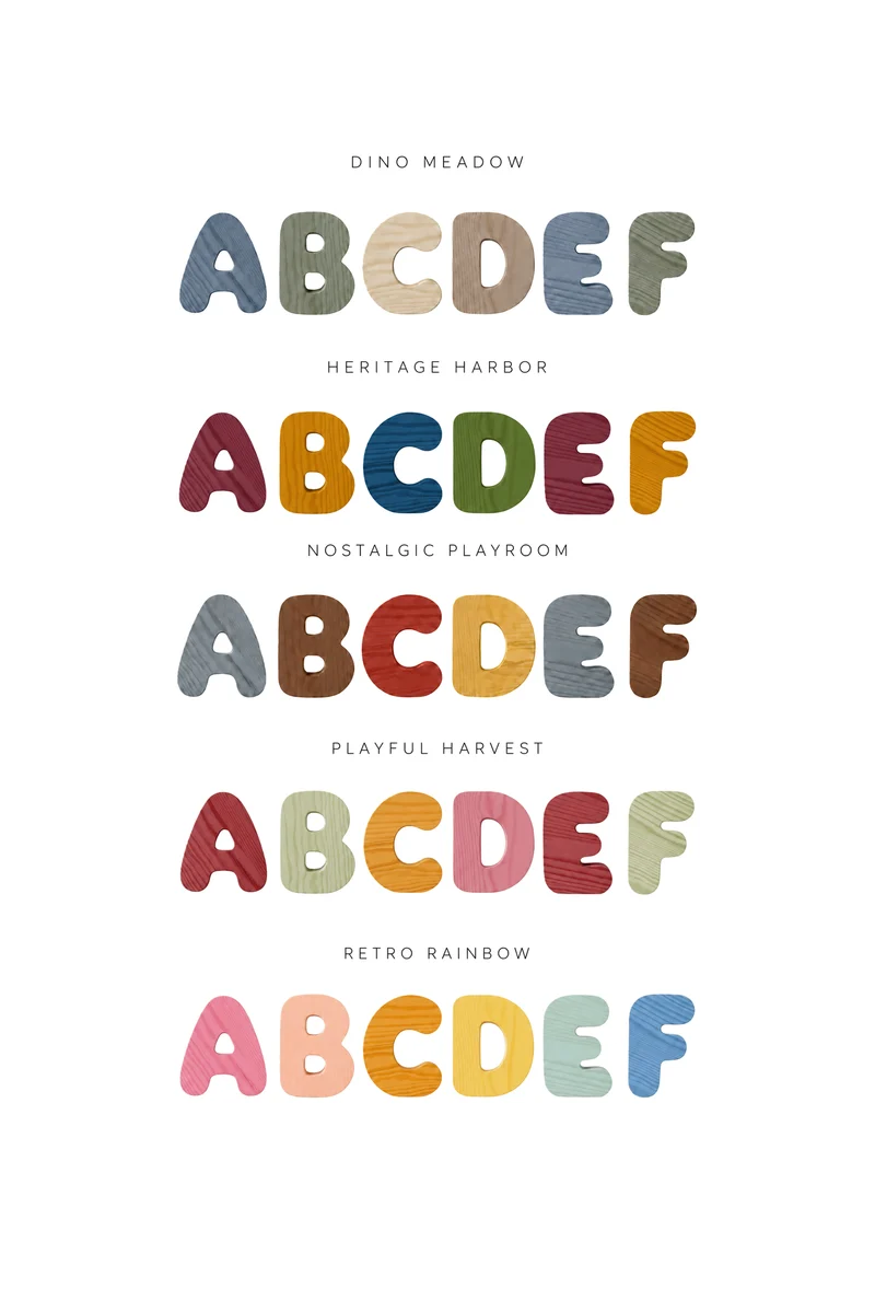 Wooden Bubble Letters | Create Your Own Name