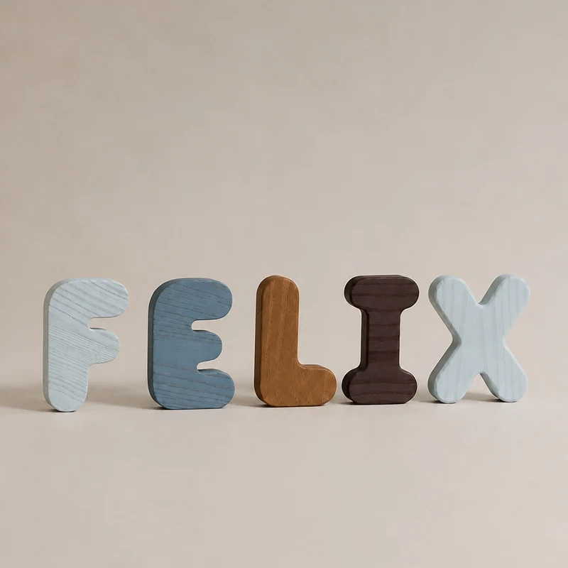 Wooden Bubble Letters | Create Your Own Name