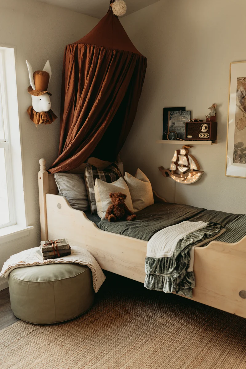 Little Lights Whale Ship Night Light | Pirate Brown