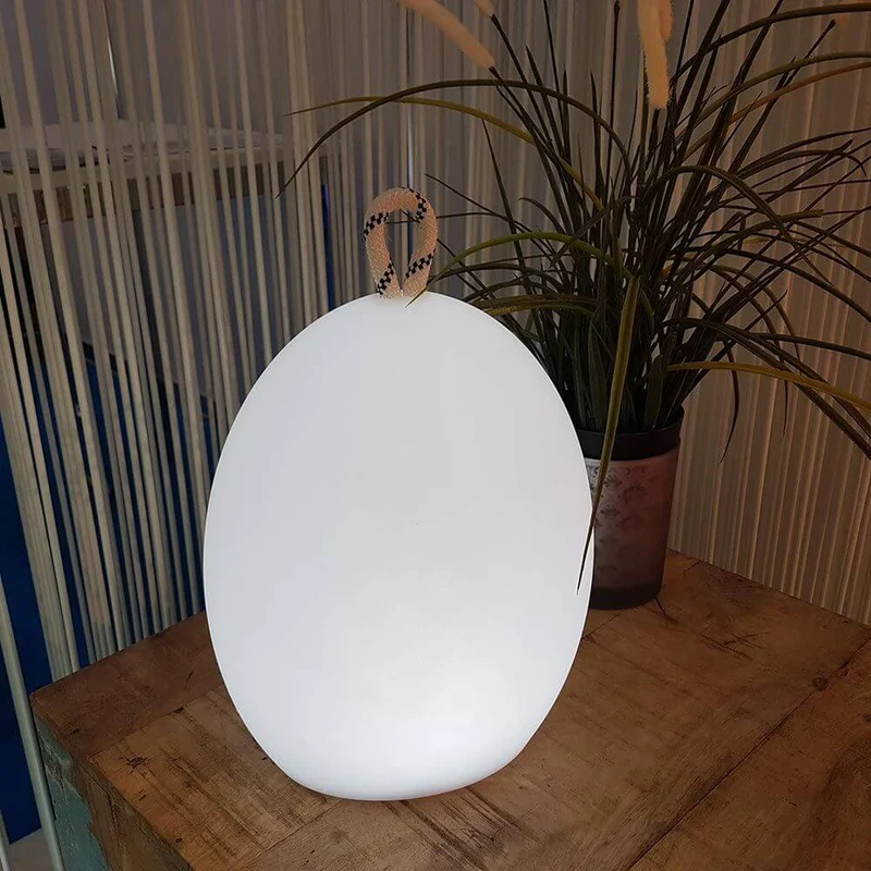 RGB-LED Außen-Akkulampe Amande Corde 28cm mit App-Steuerung