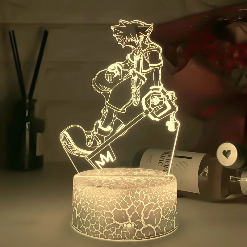 Kingdom Hearts Sora Keyblade Lampe Nacht Licht
