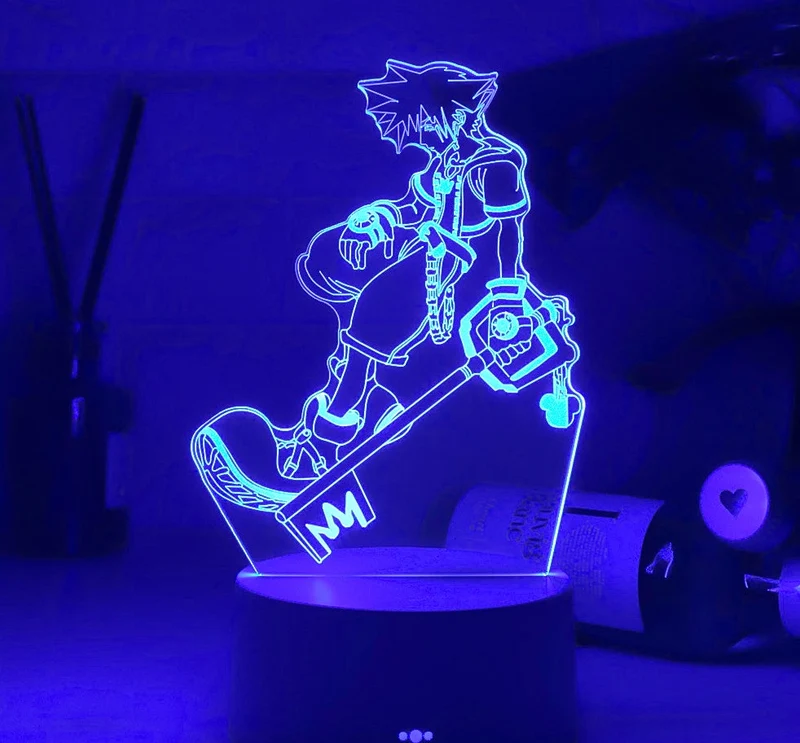 Kingdom Hearts Sora Keyblade Lampe Nacht Licht