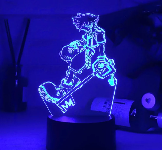Kingdom Hearts Sora Keyblade Lampe Nacht Licht
