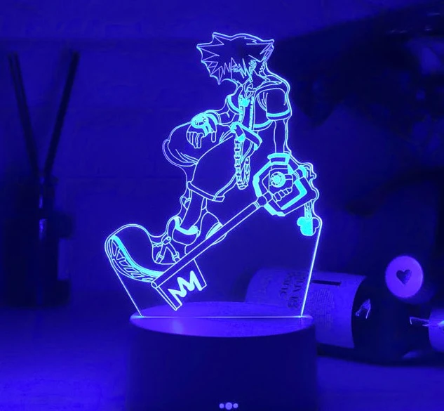 Kingdom Hearts Sora Keyblade Lampe Nacht Licht