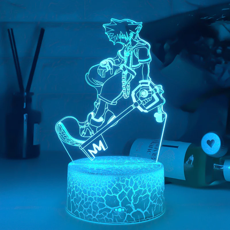 Kingdom Hearts Sora Keyblade Lampe Nacht Licht