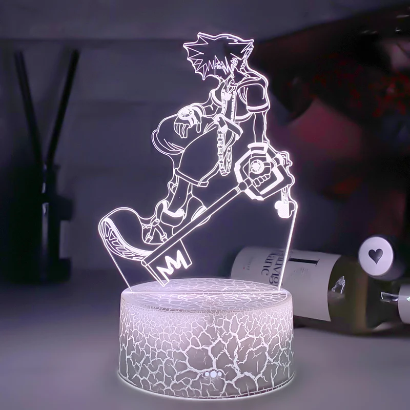 Kingdom Hearts Sora Keyblade Lampe Nacht Licht