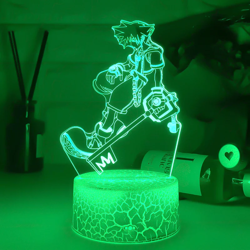 Kingdom Hearts Sora Keyblade Lampe Nacht Licht
