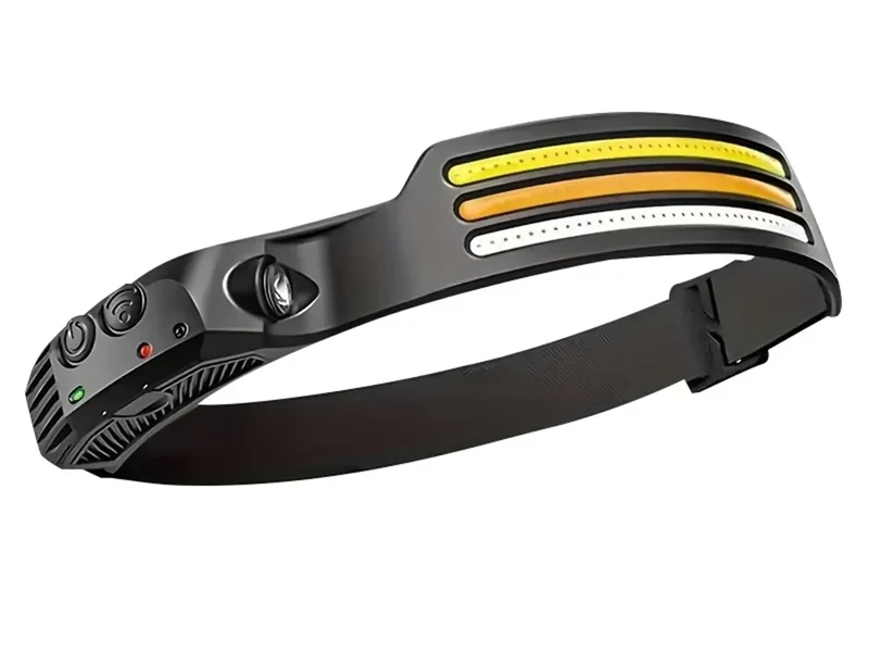 Wiederaufladbare Multifunktions LED-Stirnlampe mit weißen & roten LEDs Outdoor