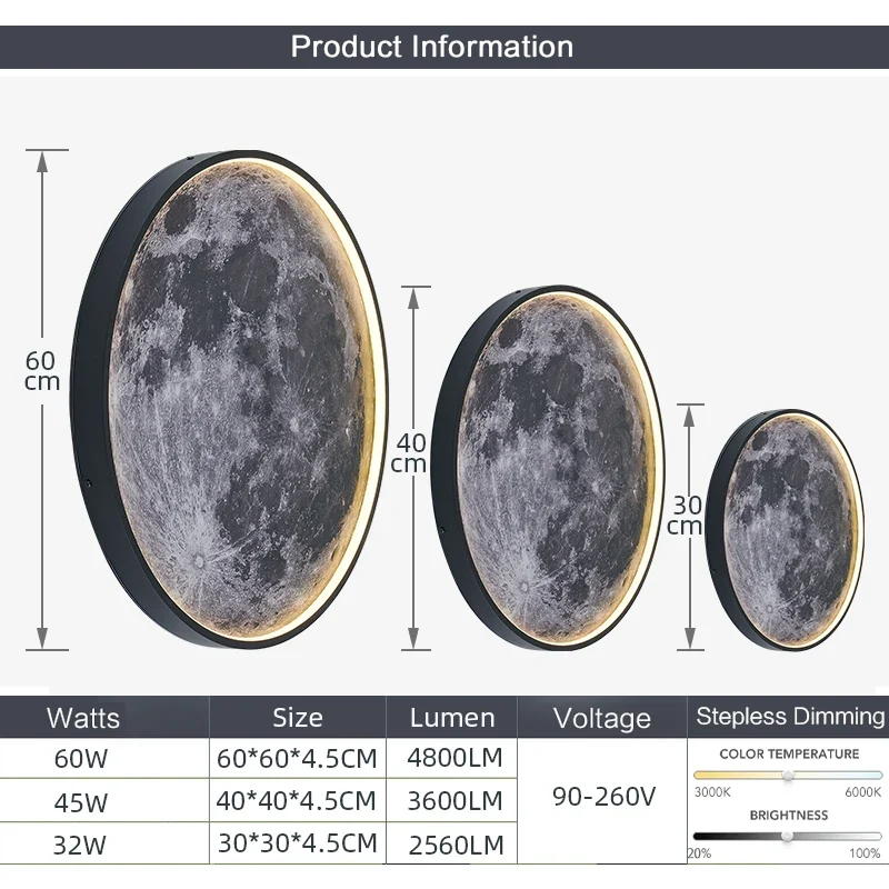 Applique Murale Lune - CrescentLight