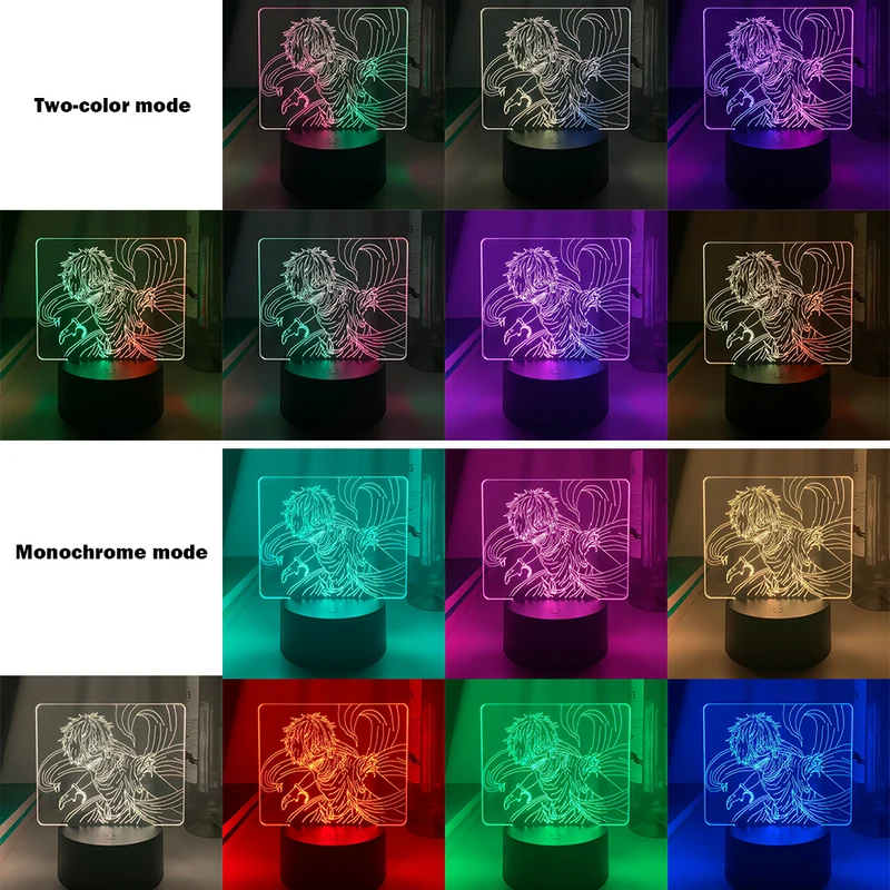 Dual Farben Tokyo Ghoul Nacht Lampe