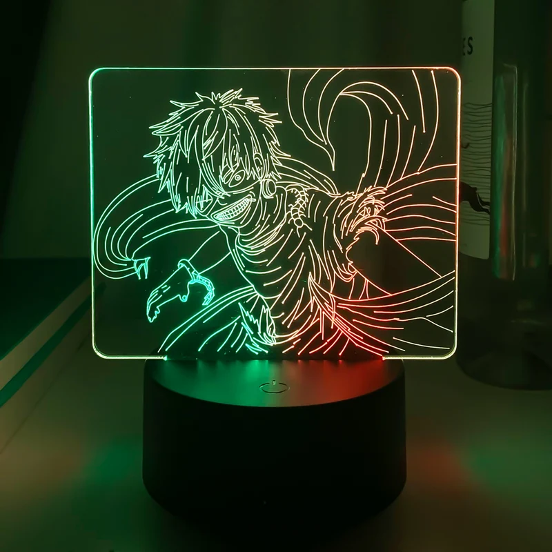 Dual Farben Tokyo Ghoul Nacht Lampe