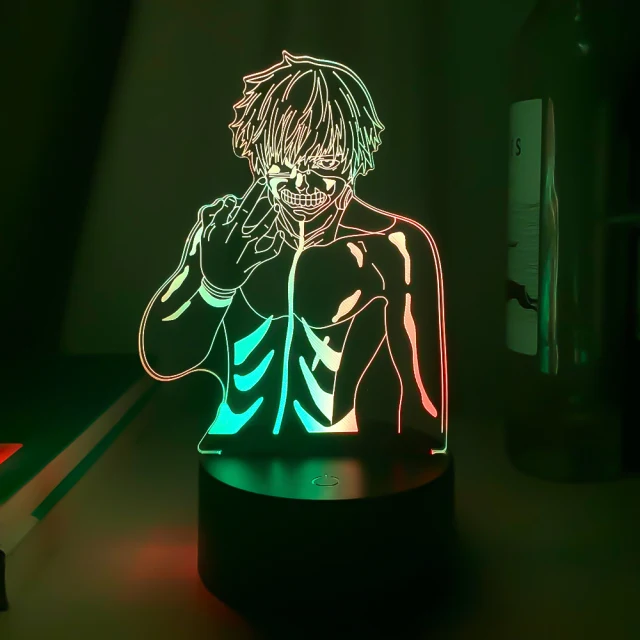 Dual Farben Tokyo Ghoul Nacht Lampe