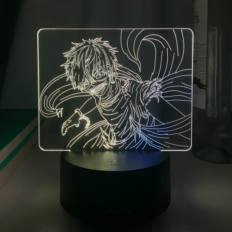 Dual Farben Tokyo Ghoul Nacht Lampe