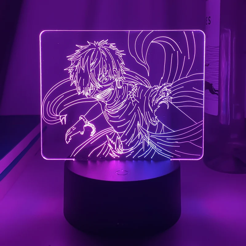Dual Farben Tokyo Ghoul Nacht Lampe