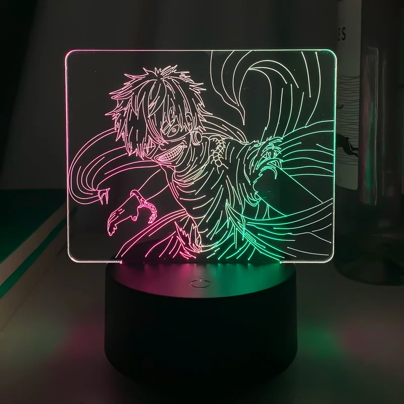 Dual Farben Tokyo Ghoul Nacht Lampe
