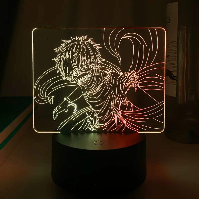 Dual Farben Tokyo Ghoul Nacht Lampe