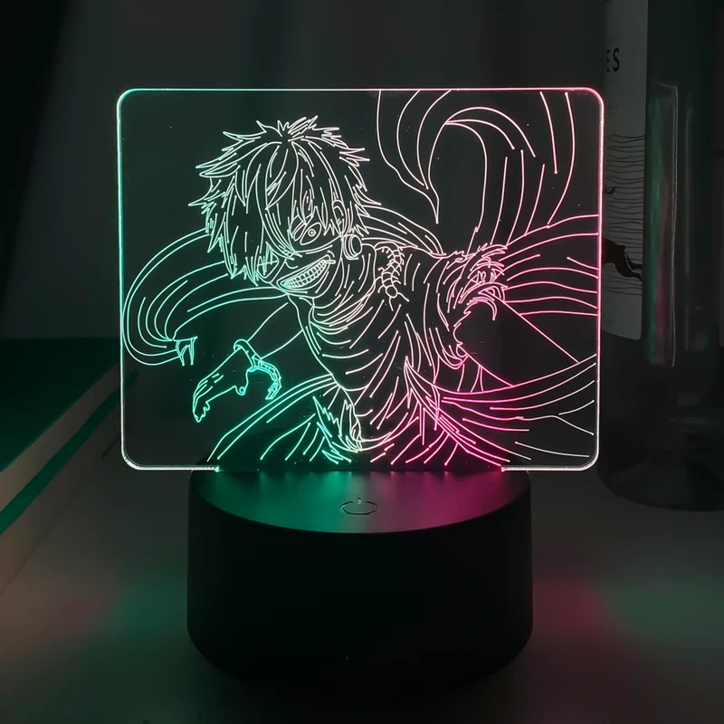 Dual Farben Tokyo Ghoul Nacht Lampe