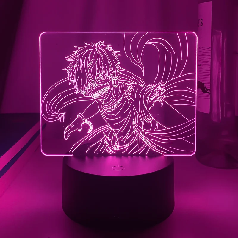 Dual Farben Tokyo Ghoul Nacht Lampe
