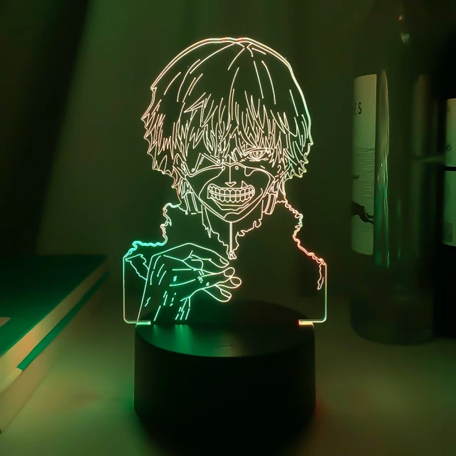 Dual Farben Tokyo Ghoul Nacht Lampe