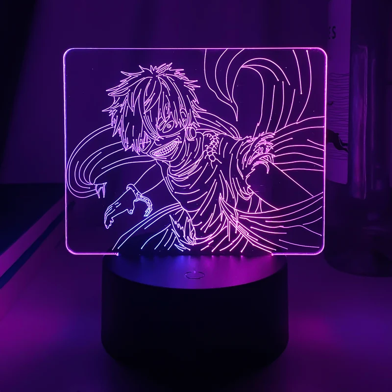 Dual Farben Tokyo Ghoul Nacht Lampe