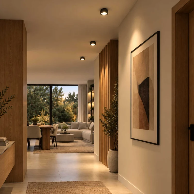 s.luce Beam LED Deckenleuchte mit Linse Aufbauspot Ø 8cm