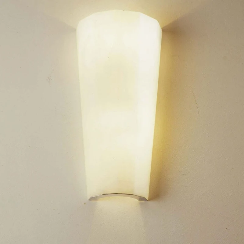 Wandleuchte 2-flammig Kyra Alabaster Naturweiß