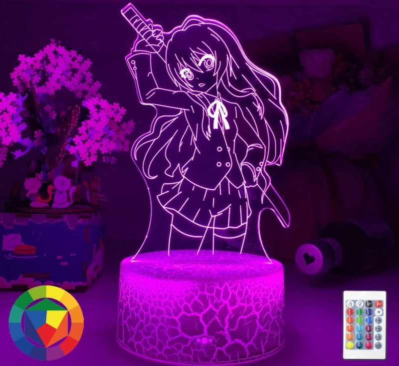 3D LED Hologramm Nachtlampe Anime Taiga Aisaka