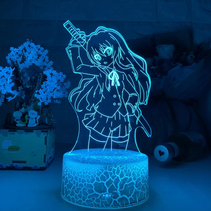 3D LED Hologramm Nachtlampe Anime Taiga Aisaka