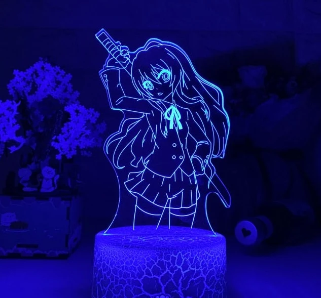 3D LED Hologramm Nachtlampe Anime Taiga Aisaka