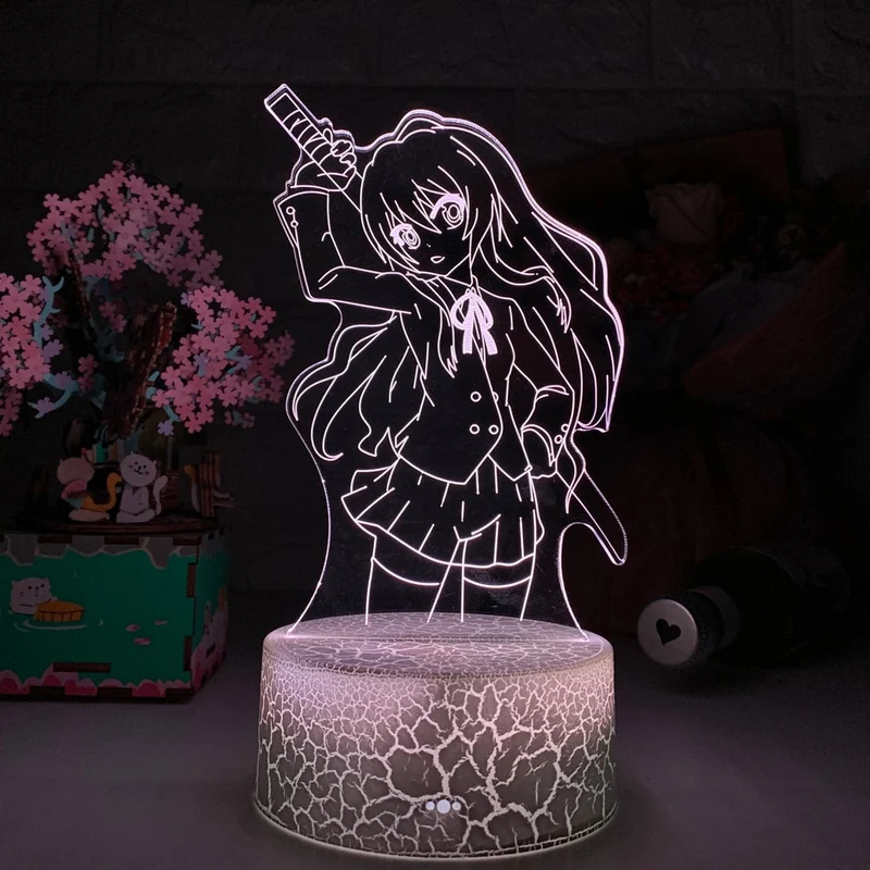 3D LED Hologramm Nachtlampe Anime Taiga Aisaka