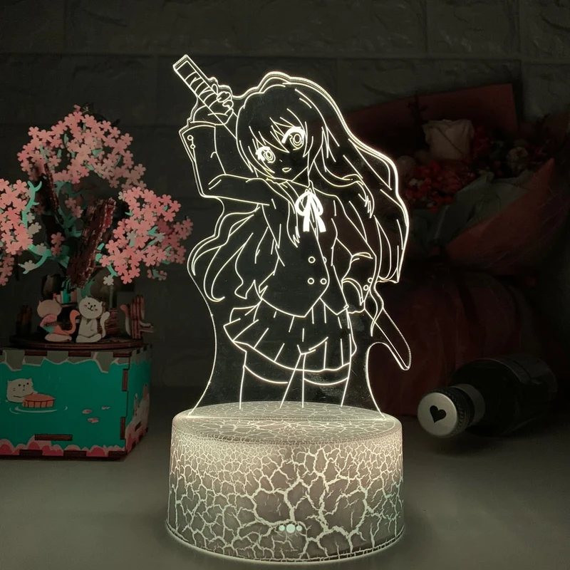 3D LED Hologramm Nachtlampe Anime Taiga Aisaka
