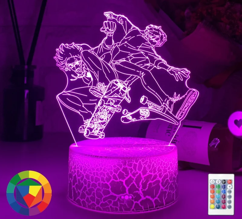 3D LED Hologramm Nachtlampe Anime Sk8 Die Unendlichkeit Reki Kyan