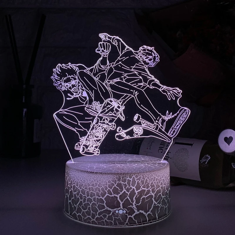3D LED Hologramm Nachtlampe Anime Sk8 Die Unendlichkeit Reki Kyan