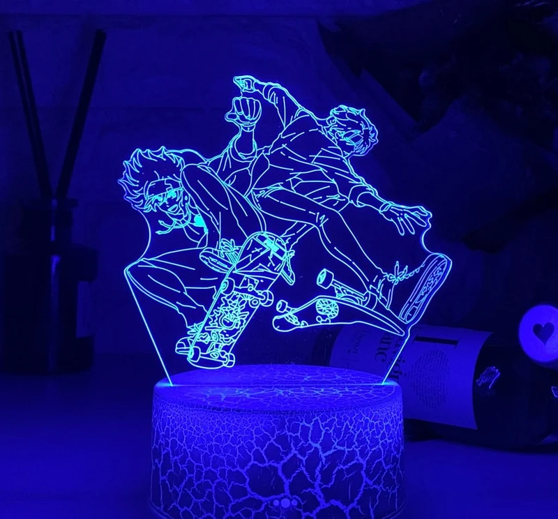 3D LED Hologramm Nachtlampe Anime Sk8 Die Unendlichkeit Reki Kyan