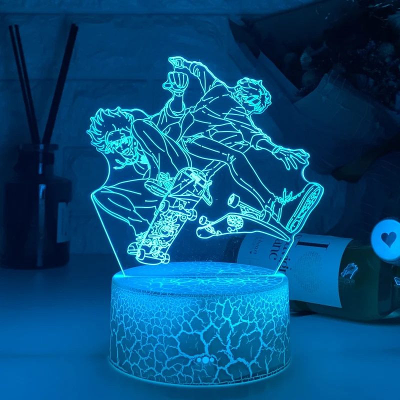 3D LED Hologramm Nachtlampe Anime Sk8 Die Unendlichkeit Reki Kyan