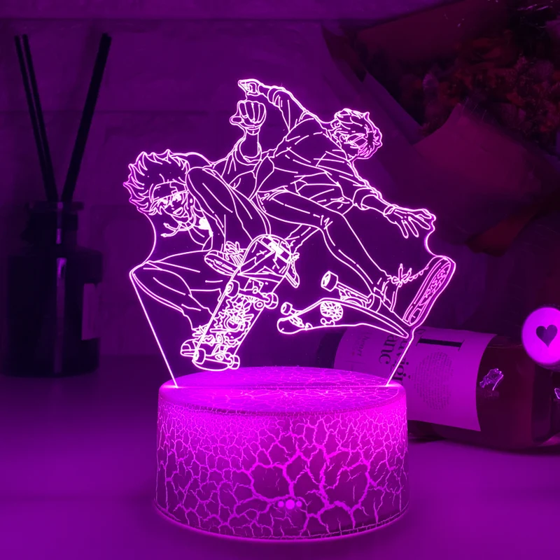 3D LED Hologramm Nachtlampe Anime Sk8 Die Unendlichkeit Reki Kyan