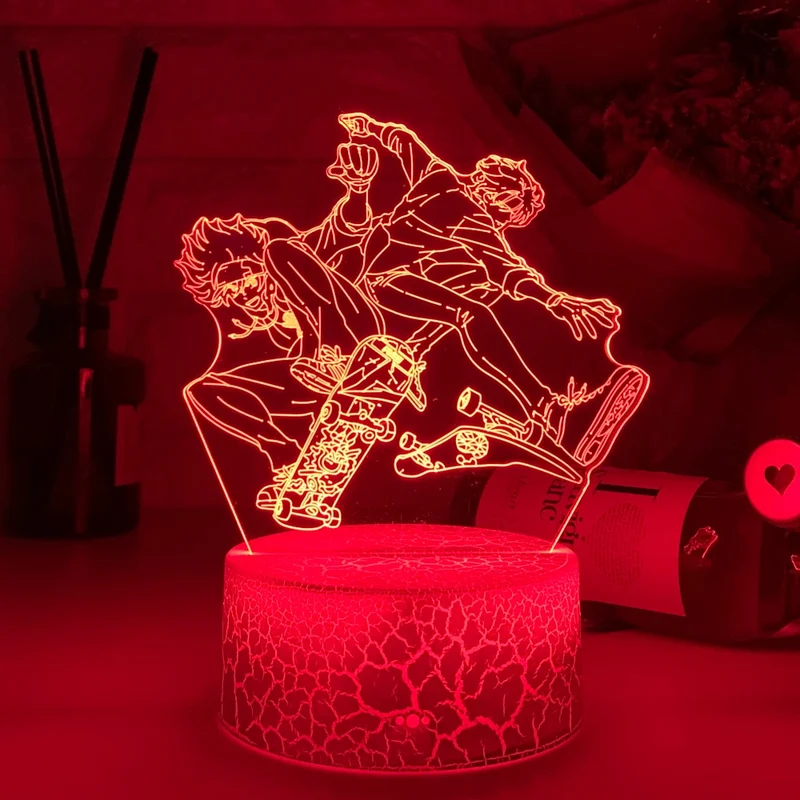 3D LED Hologramm Nachtlampe Anime Sk8 Die Unendlichkeit Reki Kyan