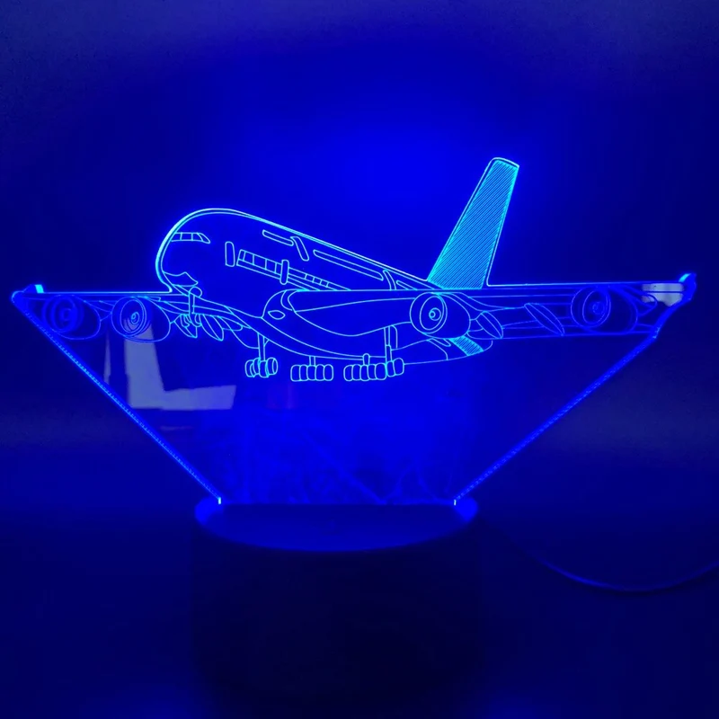 A380 Nachtlampe mit 3D LED Effekt
